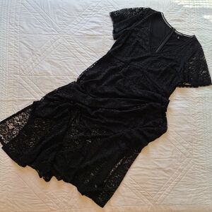TORRID Black Lace Maxi Dress Size 16